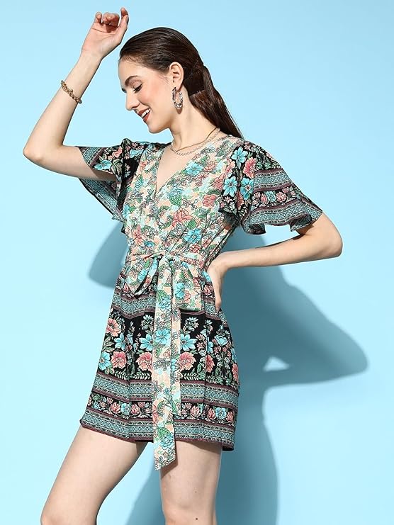 Vibrant Multicolor Printed Jumpsuit