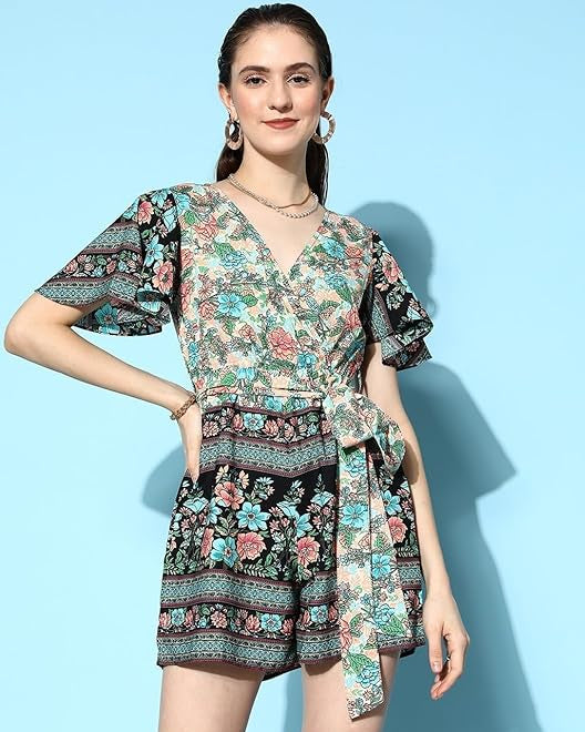 Vibrant Multicolor Printed Jumpsuit